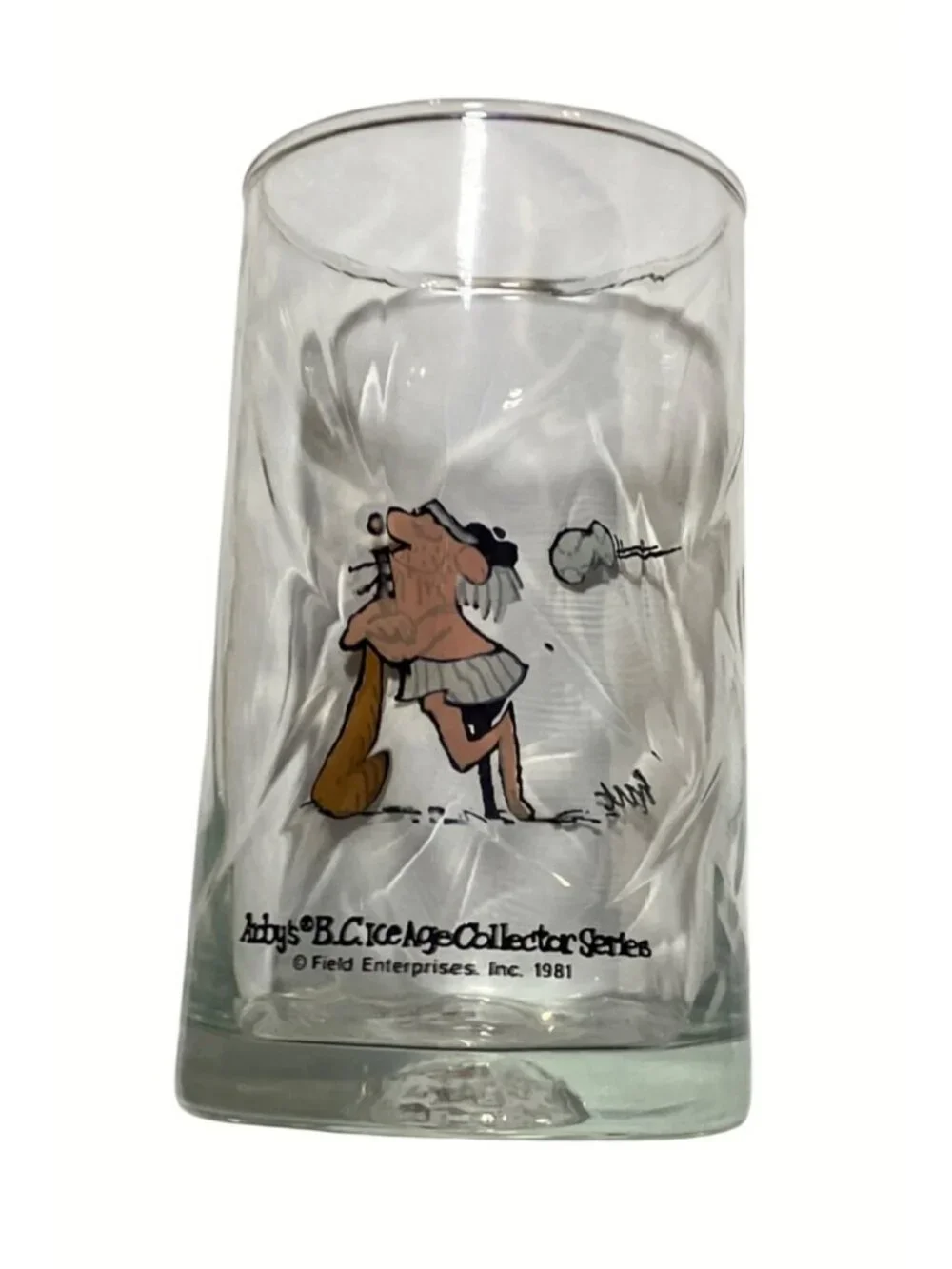 Vintage Arby B.C. Ice Age Collector Glasses Set Of 2 1981 Cartoon